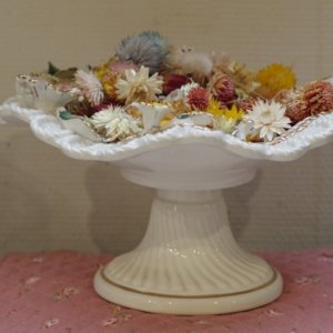 Plat en Porcelaine Florale